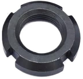 1PCS Runde Muttern M10 M12 M14 M16 M18 M20 M22 M24 M25 M27 Zu M60 Schlitz Locking Muttern zurücksetzen Muttern Vier Schlitz Muttern (Size : M52)