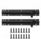 2 Set Door Lock Bolts Shed Door Tower Bolt Heavy Duty Black Door Bolt Latch Slide Barrel Door Bolt Security Lock Latch with Screws for Internal Door Shed Bathroom Toilet Shed (Black, 6inch)