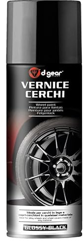 D-GEAR Peinture jantes noir brillant 400 ml