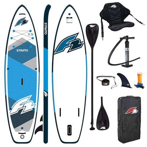 Campsup SUP F2 Strato - Tabla de surf hinchable (350 x 84 x 15 cm, con accesorios, capacidad de carga de hasta 165 kg)