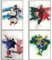 Mnyuein Mbappe, Messi, Ronaldo, Neymar Fußball Leinwand Poster Wandkunstdruck Geschenke für Jungen Wohnzimmer Schlafzimmer Dekoration Unframe: 08x12inch(20x30cm)-4pcs
