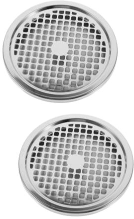 OFFSCH 2 Sets Mülleimer Zubehör Mülltonne Aschenbecher Mülleimer Deckel Aschenbecher Outdoor Mülleimer Outdoor Mülleimer Mülleimer Outdoor Mülleimer Tabletts Silber Edelstahl