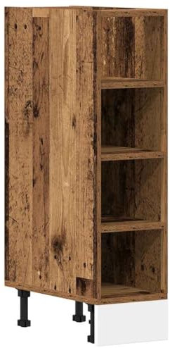 vidaXL Unterschrank Altholz-Optik 20x44,5x81,5 cm Holzwerkstoff, Küchenschrank, Schrank Küche, Unterschrank Küche, Küchenmöbel, Küchenzeile