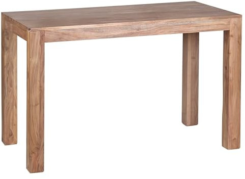 Esstisch Massivholz Mumbai Akazie 120 cm Esszimmer-Tisch Holztisch Design Küchentisch Landhaus-Stil dunkel-braun