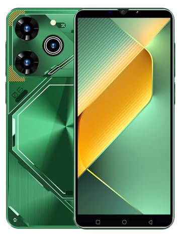 CatCalls 4G, fotocamera Dual SIM da 5,0 pollici, Android OS, 16 GB ROM, espandibile fino a 128 GB】, supporto WiFi, Bluetooth, GPS/FM, Face Unlocked Smartphone economico (verde)