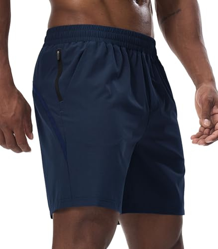 Danfiki Herren Shorts Sport Sporthose Hosen Laufshorts Schnell Trocknend Trainingshose Fitness Training Outdoor Sporthose mit Tasch