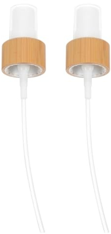 MAGICLULU Lot de 2 Embouts Vaporisateurs 20mm en Bambou, Bouchons Spray de Rechange pour Flacon de Parfum, Têtes de Pulvérisation à Brume Fine pour Huiles Essentielles, Accessoires Cosmétiques