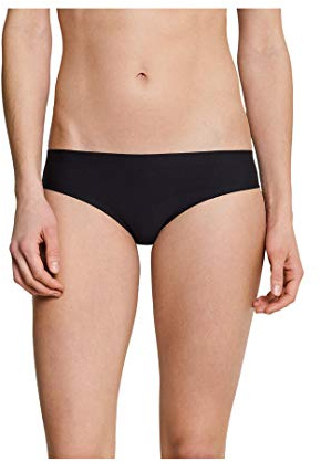 Schiesser Damen Slip Invisible Cotton 3er Pack, Größe:40, Farbe:Schwarz (000)
