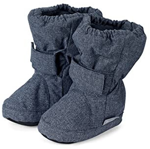 Sterntaler Jungen Baby Stiefel mit Klettverschluss, Blau (Blau Melange 306), 19/20 EU