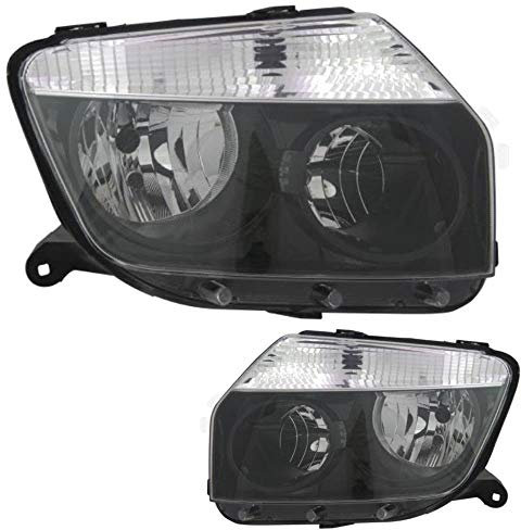 Scheinwerfer Halogen Set DUSTER Bj. 05/10->> schwarz H7/H1