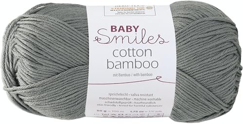Schachenmayr Baby Smiles Cotton Bamboo, 9807370-01098, Farbe: Anthrazit, 50g, Handstrickgarne