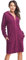 DOROTA Originale Vestaglia Leggera in Cotone con Tasche, Cerniera e Cappuccio. Made in EU. (L, Fucsia)