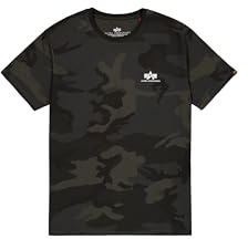 Alpha Industries Basic T Small Logo Camo T-Shirt für Herren Black Camo