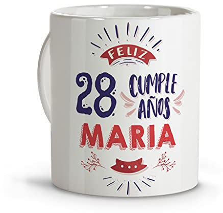 LolaPix Tazas desayuno originales. Tazas personalizadas. Tazas desayuno originales. Varios diseños. FELIZ CUMPLEAÑOS