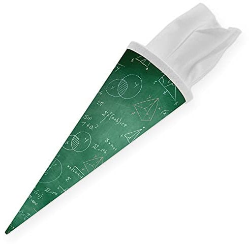 itenga Geschwisterschultüte 35cm Formeln Geschenkverpackung kleine Schultüte für Schüler Studenten passend zum Schulstart Ausbildungsstart oder Studium