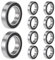 10 Stück 6802 2RS Kugellager 15 mm x 24 mm x 5 mm doppelt geschützte Rillenkugellager für DIY, Drehbänke, Motoren, 3D-Drucker, Fräsmaschinen, verschiedene mechanische Geräte, etc.