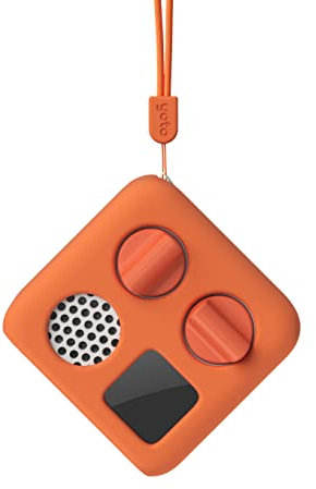 Yoto Mini Adventure Jacket in Fruit Punch (Orange) with Matching Wrist Lanyard – Accessory for Kids Yoto Mini Audio Player, Anti-Slip Silicone Skin Cover, Fitted Protective Sleeve Case
