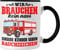 Trendation - Feuerwehr Tasse Geschenk Feuerwehrgeschenkartikel Mann Männer Erwachsene Feuerwehrmann Tasse Spruch (Schwarz)