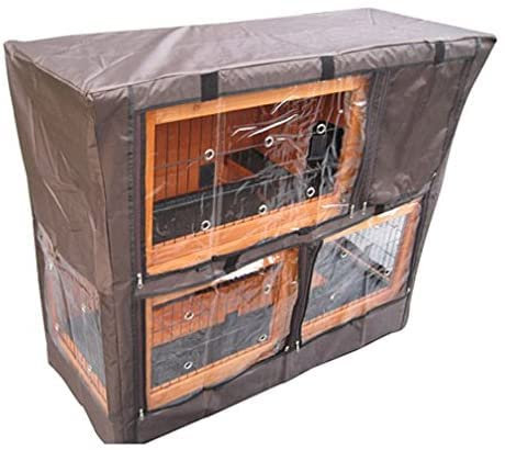 BUNNY BUSINESS (BB-48-DDL) Kaninchenstall deckt über 20 Arten Kaninchenstall Kaninchenstall Kaninchengehege Abdeckung braun