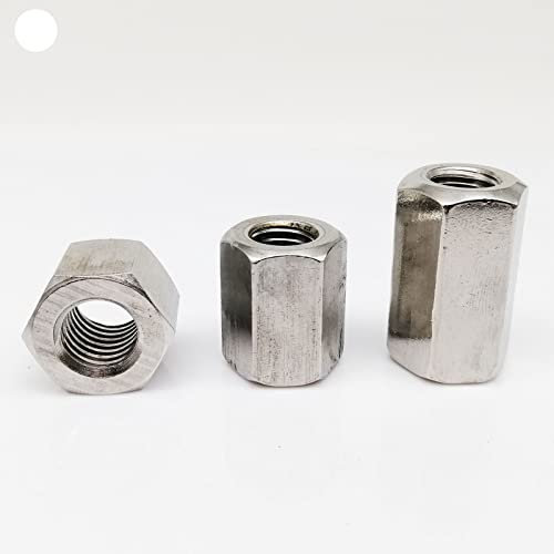 1-10 STÜCKE M5-M16 M20 M24 304 Edelstahl Sechskant Verlängerte Mutter Verdickte Verbindungsmutter Gelenkschraube Gewindestange Schraube-M5x8x20,1 stücke