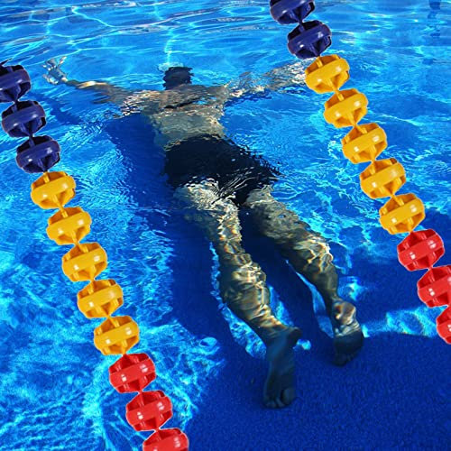 Blau Rot Gelb Pool-Sicherheits-Trennseil, 2/4/6/8/10 m Lange vormontierte Pool-Seilschwimmer, for Beach Beach Lake (Size : 7m/23ft)