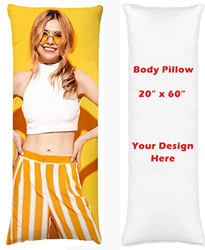Cuscino personalizzato con foto - Federa per cuscino dal design su entrambi i lati con cerniera, corpo lungo, immagine personalizzata, regali di ricordo d'amore - 50 x 150 cm