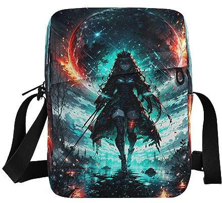 Umhängetasche, klein, lässig, Messenger, Umhängetasche, Handtasche, Handytasche, Geldbörse für Damen, Herren, Kinder, Gaming-Spiel, Anime, Mehrfarbig, Einheitsgröße