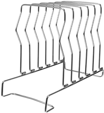 HOMSFOU 304 Steak Halter Grill Zubehör Lagerregal Abnehmbar Rostfreier Stahl
