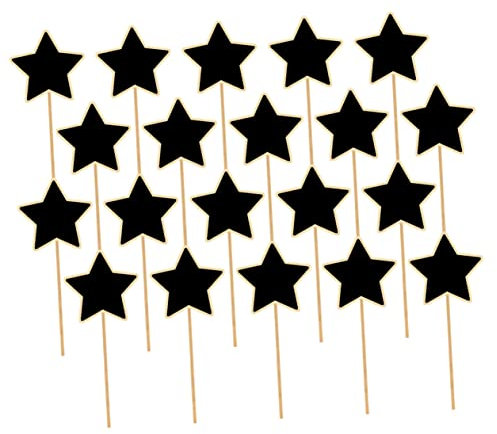 BCOATH Tablett-Mini-Schild Kreidetafel-Schilder Mini-Kreidetafel-Schilder 20 Stück Mini-Kreidetafel-Aufsätze für Gartendekoration Pflanzenschilder