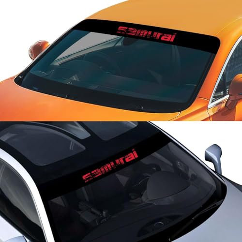 RVETBFD Frontscheiben Aufkleber,Für Suzuki Samurai Auto Sticker,Styling Dekoration,Sun Visor Strip Tint Film