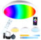 Etrogo 24W Plafon LED Techo RGB 2700K a 6500K Regulable 2400Lumen con Mando a Distancia, Control APP, Compatible con Alexa y Google Home,lampara techo dormitorio,Para Salón Cocina BañoØ28CM