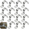 TenaLucy 20 Pezzi U-Fascette Stringitubo,Morsetto per Tubi Morsetti per Tubi Fissaggio per Tubi Collari per Tubi Fermacavi Ferma Cavi Foro Singolo,per Tubi del Gas Tubi Dell'acqua e Cavi (25MM)