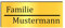 KIWISTAR UG - ab 1x - Namensschild Strich 60x25mm Briefkastenschild selbstklebend - gold-schwarz gebürstet - Klingelschild personalisiert - Briefkastenschild - Türschild - mit Gravur UV und wetterfest