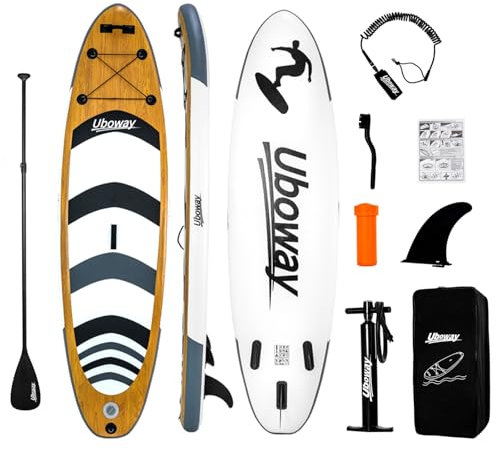 Aufblasbares Stand Up Paddling Board Surfbrett SUP Board 320 * 81 * 15 cm 200KG Surfboard aus 2600GSM PVC gestricktes Fallmaschengewebe und PVC beschichtetes Gewebe