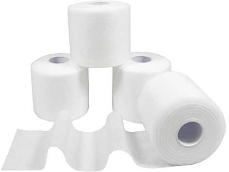4 Rollen Athletic Tape Foam Underwrap 6cm x 20m Schaum Prewrap Sports Tape
