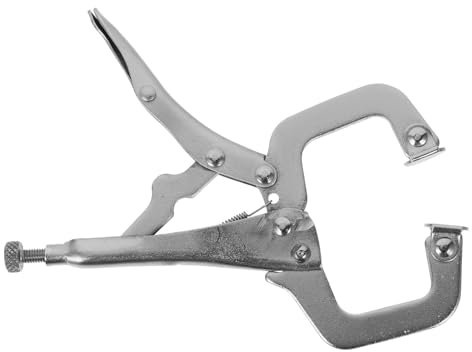 Angoily C Clamp Heavy Duty Woodworking Tool Locking Pliers for Woodworking Right Angle Clamp Ergonomic Handle