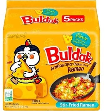 8X Samyang Buldak Cheese Hot Chicken (5X140gr)