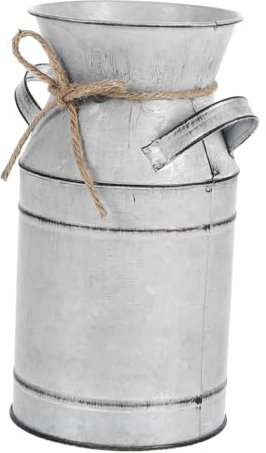 Gatuida Le Lait Galvanisé Vintage Peut Cultiver La Fleur De Fleur Décorative Vase Rustique Cruche en Métal Country Français pour Les Fleurs