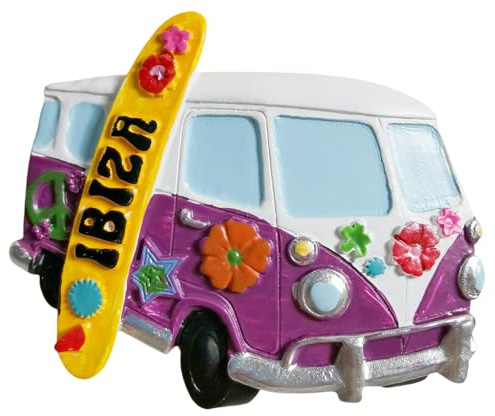 Ibiza Spanien Reise-Souvenir 3D-Kühlschrankmagnet Stadt Sehenswürdigkeiten Kühlschrank dekorativer Magnet dreidimensionale Dekoration für Zuhause und Küche