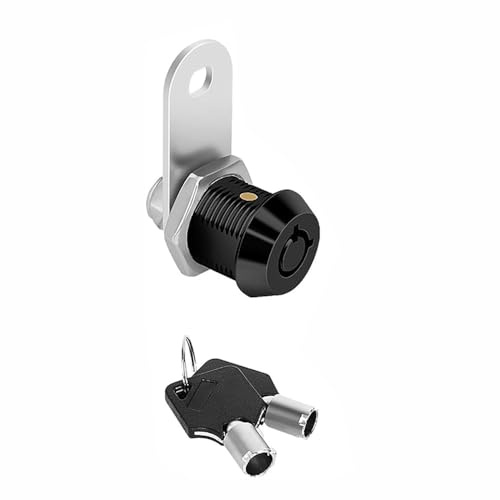 Cerradura de seguridad para buzón, cerradura tubular de rosca con sistema de bloqueo de gabinete de llaves para buzón de puerta de muebles (5/8 pulgadas)