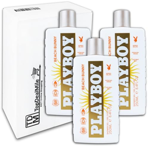 TopDealMile- Vorratspack Playboy Beach Bunny Damen Duschgel Shower Gel 3 x 250 ml