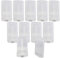 15 ml transparente leere Kunststoff-Ovale Deo-Behälter, Lipgloss-Balsam, Röhrchen für selbstgemachten Lippenbalsam, Lippenstift, Kreide, Chapstick, Ampullen, Halter für 10 Stück (transparent)