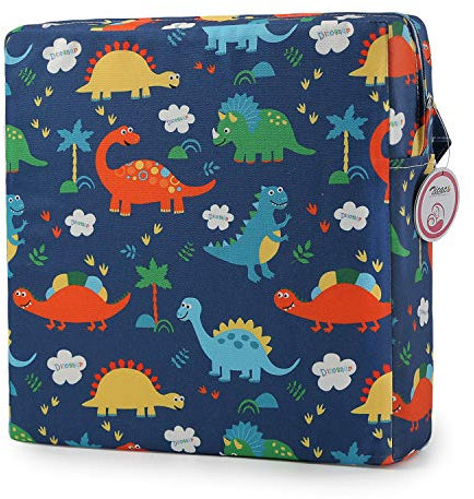 Zicac Sitzerhöhung Baby Tragbar Sitzkissen Cartoon Design für Kinder (Blau/L)