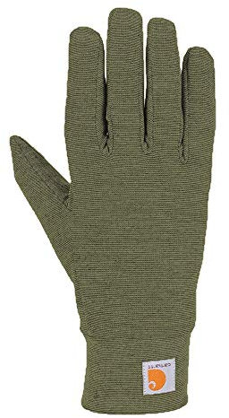 Carhartt Herren Heavyweight Force Liner Glove Handschuhe für kaltes Wetter, Oliv (Burnt Olive), meliert, X-Large