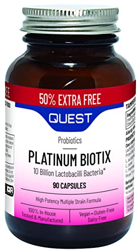 Quest Platinum Biotix 90 Capsules (Pack of 4)