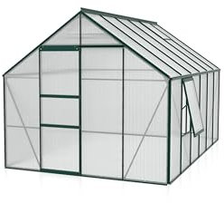 Vitavia Meridian 1 9900 HKP 4 mm, smaragd Gewächshaus 2 Dachfenster 1 Seitenfenster