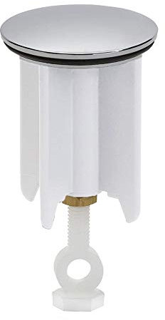 Tappo universale per lavandino, 40 mm, altezza regolabile, in ottone, gomma, plastica, antiruggine