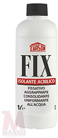 Colorificio Carson Fix Fissativo Acrilico Isolante Aggrappante Condolidante Uniformante All'Acqua Per Muri Interni Ed Esterni (1 LT)