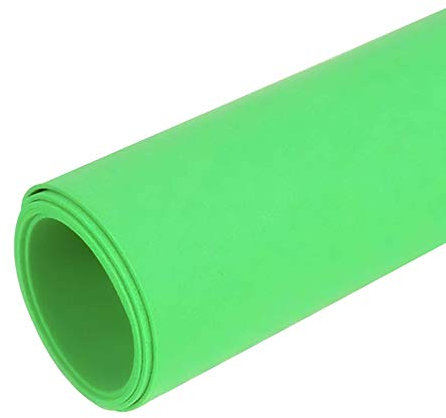Moosgummi 90cm breit ab 0,5m 23 Farben Schaumgummi PE Schaumstoff Basteln Stoff, gerollter Versand, Farbe:gelbgrün