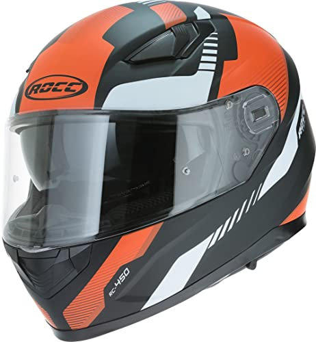 ROCC 453 Helm (Black Matt/Orange,S (55/56))